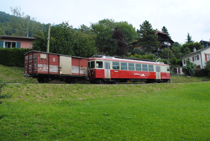 BDeh 2/4 73 Gk 35  Blonay 06.09.2010 train de service Vevey-Les Avants