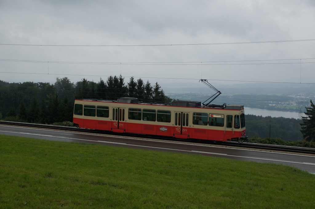 Be 4/4 57 fhrt am 2.9.12 solo von Scheuren Richtung Neuhaus.