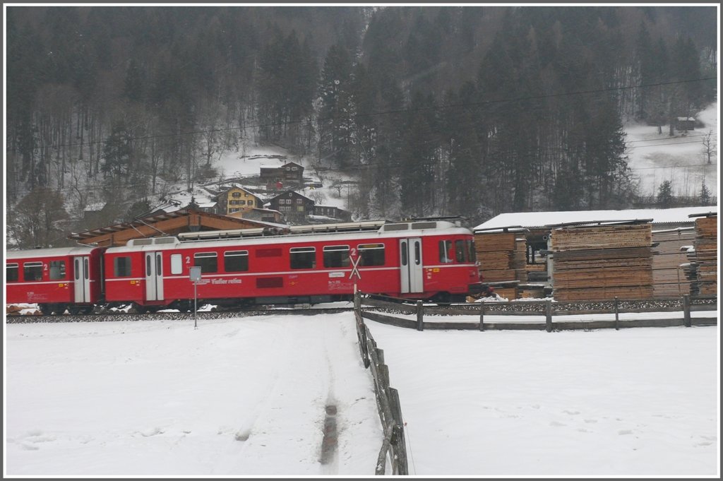Be 4(4 615 zwischen Seewis-Valzeina und Grsch. (10.02.2010)