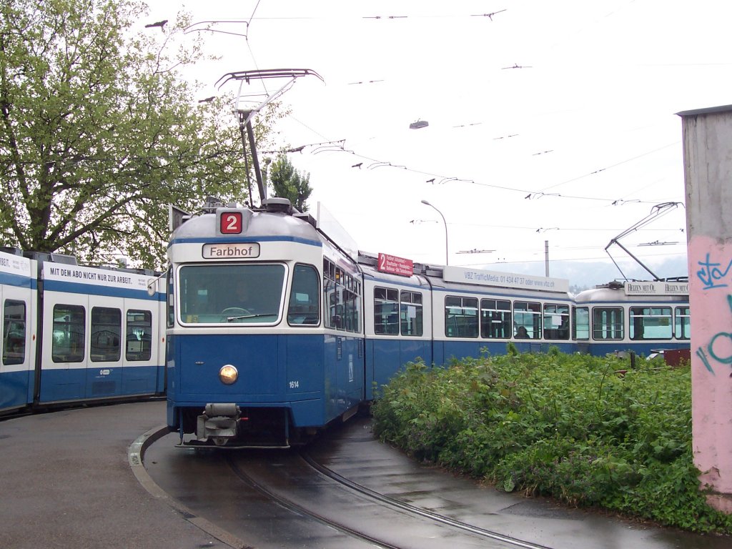 Be 4/6 - 1614 am Bhf. Tiefenbrunnen am 16.05.2006