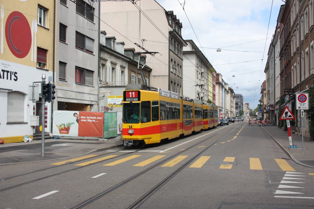 Be 4/8 - 234 an der Mlhauserstrae am 15.07.2012