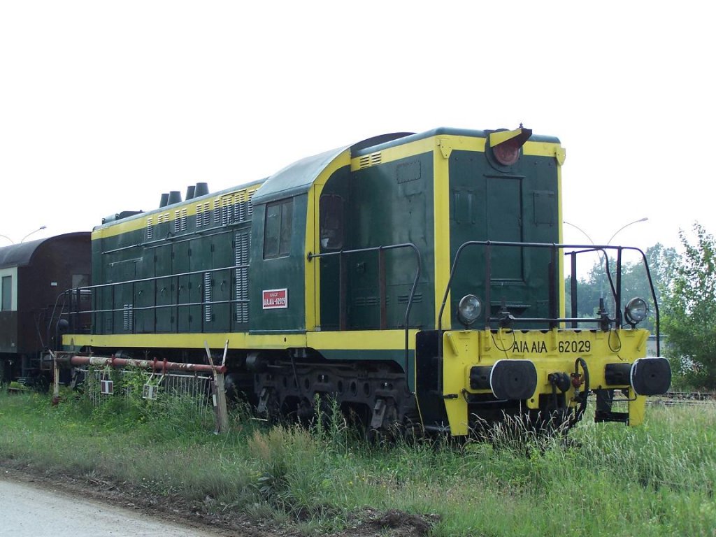 Bei der CFTR, eine Diesellok americanischer Bauart, Serie A1A - A1A 62029 am 02/06/07.