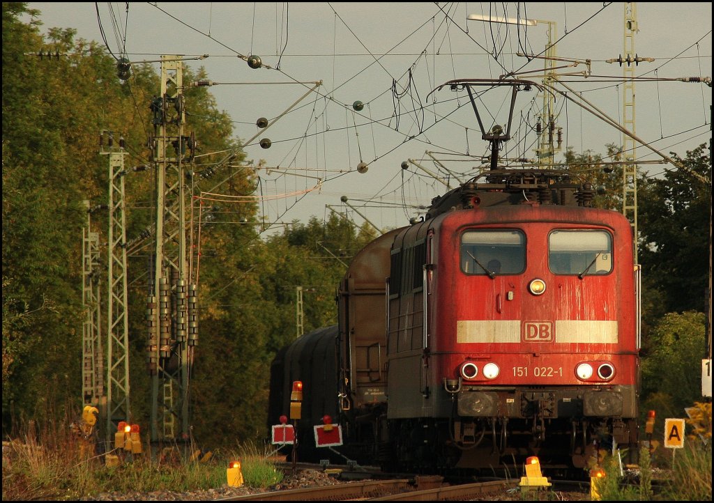 Beim Tele auf 151 022 war jedoch das beste Licht schon weg. Aber trotzdem m�chte ich euch das 300er Tele nicht vorenthalten. (09.09.2010, Mangolding)