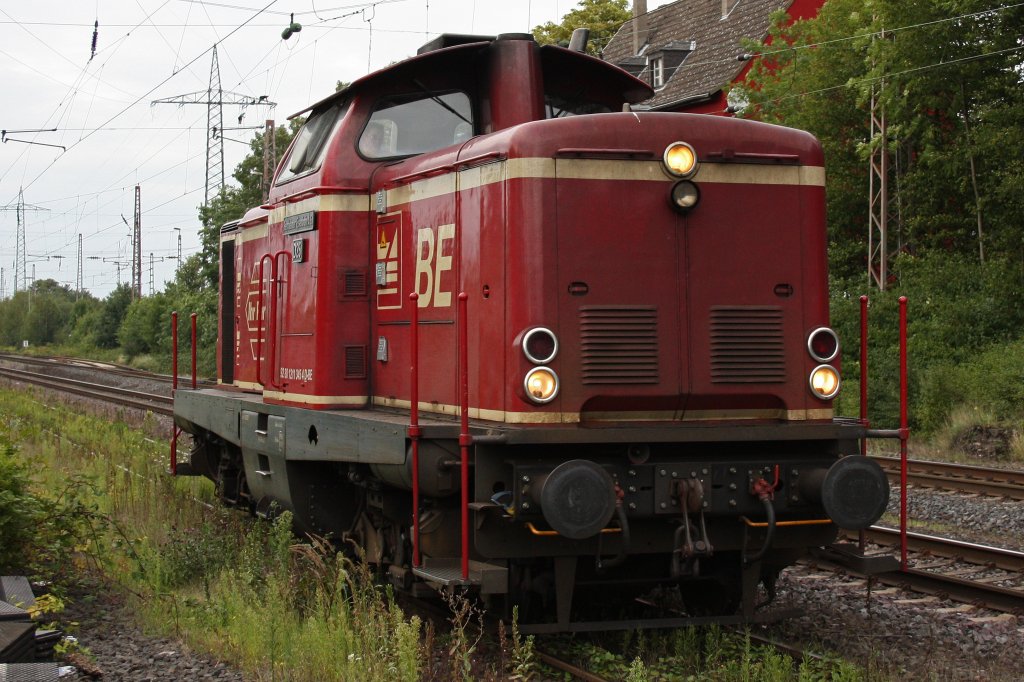 Bentheimer Eisenbahn D25 am 10.8.11 als Lz in Ratingen-Lintorf.