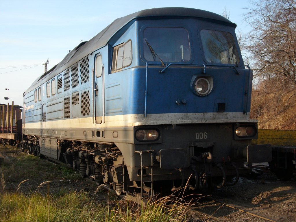 Bereits einen Abend zuvor hrte ich vom nahgelegenden Bahnhof den Sound einer Ludmila und so war ich berrascht als am nchsten Morgen auf der Ladestrae in Bergen/Rgen die Regental-Cargo D06 sah.