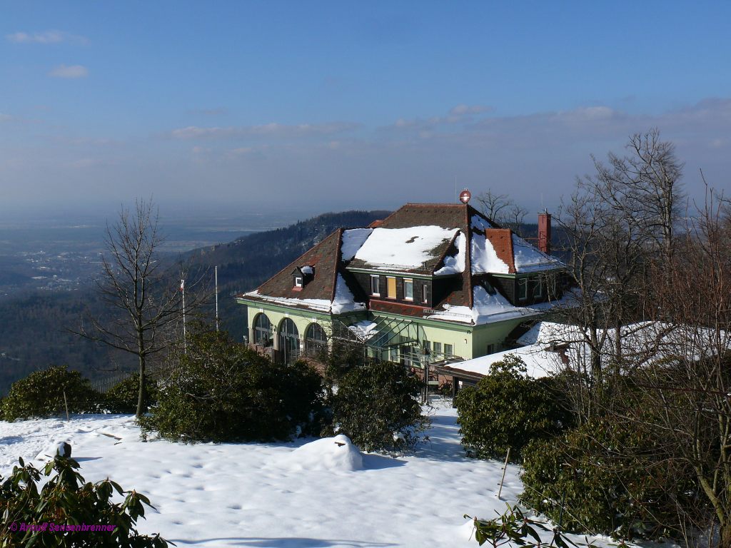 Bergstation Merkurberg der Merkurbergbahn. 
18.02.2013 Baden-Baden 