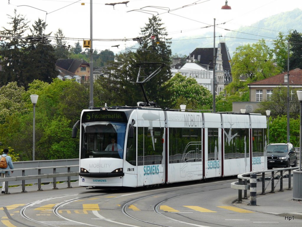 Bern Mobil - Tram Be 4/6 756 unterwegs auf der Linie 5 am 12.05.2010