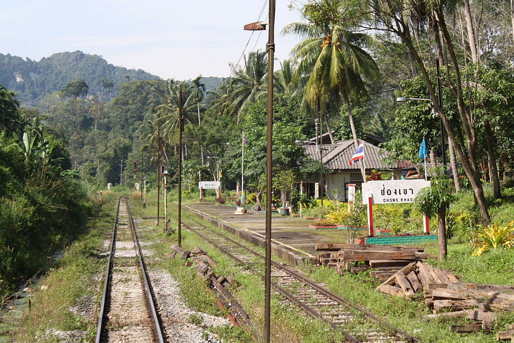 Bf. Chong Khao, Blickrichtung Thung Song Jn., am 07.Jnner 2013. 

