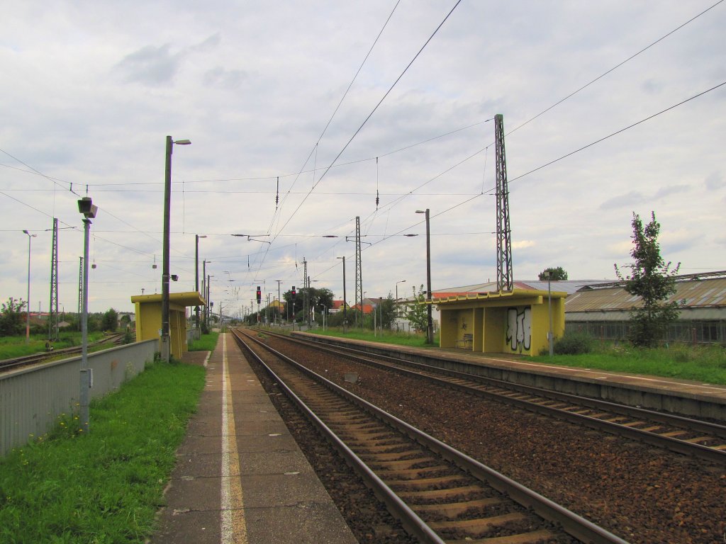 Bf Erfurt Ost, Blick Richtung Stotternheim; 03.09.2010