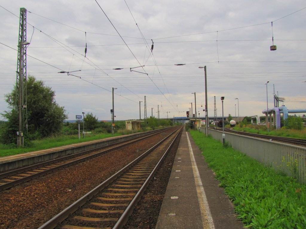 Bf Erfurt Ost, Blick in Richtung Erfurt Hbf; 03.09.2010