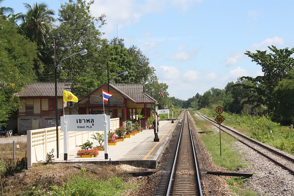 Bf. Khao Plu, Blickrichtung Ban Thung Pho Jn., am 24.August 2011.
