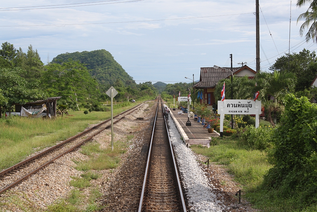 Bf. Khuan Hin Mui, Blickrichtung Ban Thung Pho Junction, am 17.Mai 2013. 

