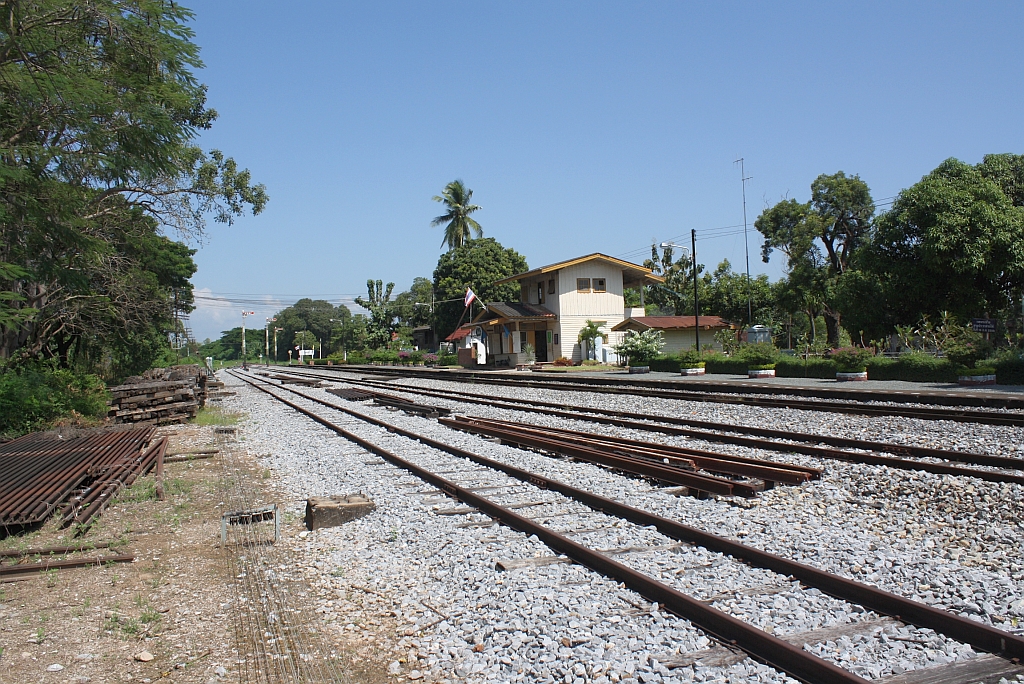 Bf. Wang Khapi, Blickrichtung Chiang Mai am 26.Oktober 2011.