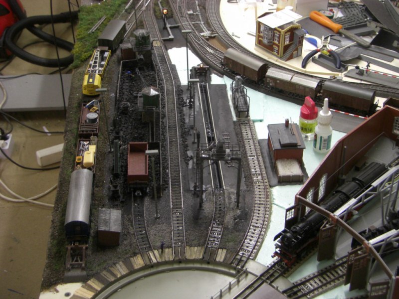 Blick auf das BW, bzw. Bekohlungsanlage von oben.