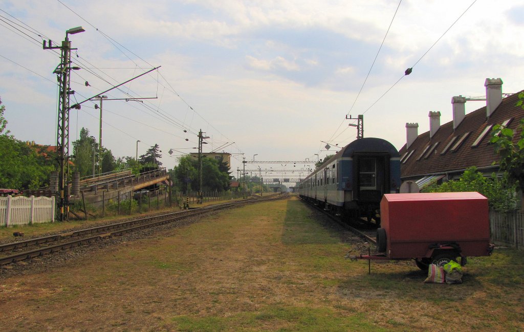 Blick aus westlicher Richtung in den Bf Sifok; 02.06.2011
