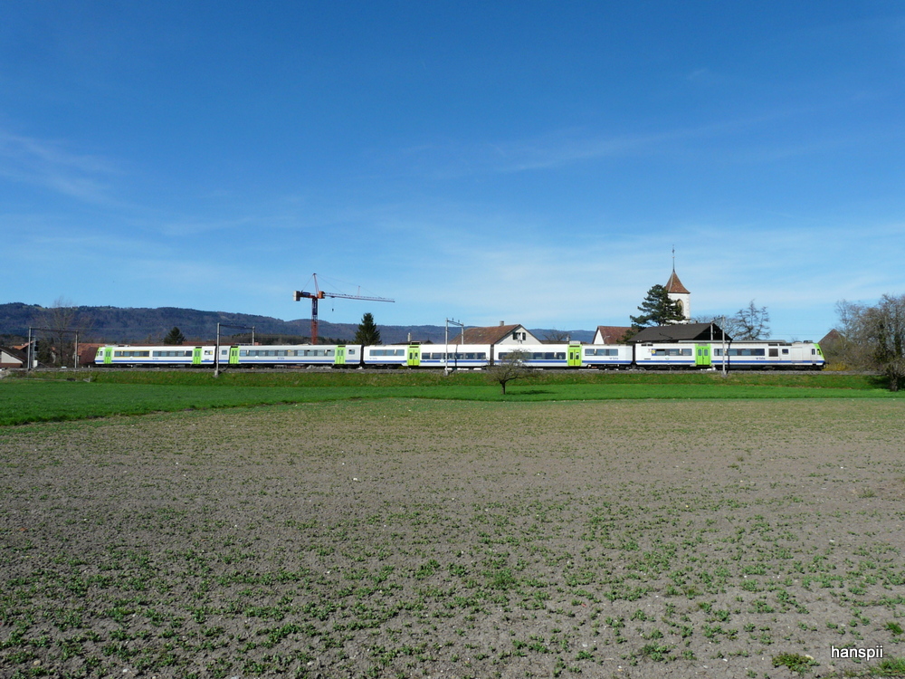 bls - Regio nach Biel unterwegs bei Aegerten/Brgg am 14.04.2013