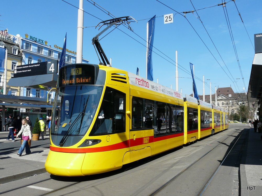 BLT - Be 6/10  153 unterwegs auf der Linie 10 am 19.03.2010