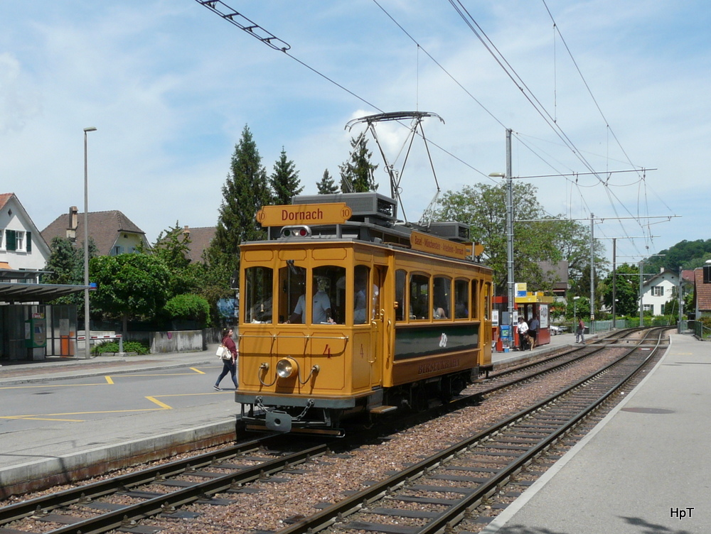 BLT - Oldtimer Tram Ce 2/3  4 in Bottmingen am 25.05.2012
