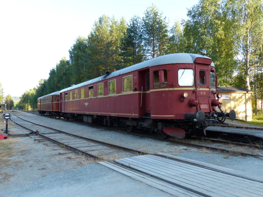 BM 91.02 der Krderenbahn am 21.07.2013 in Kloftefoss.