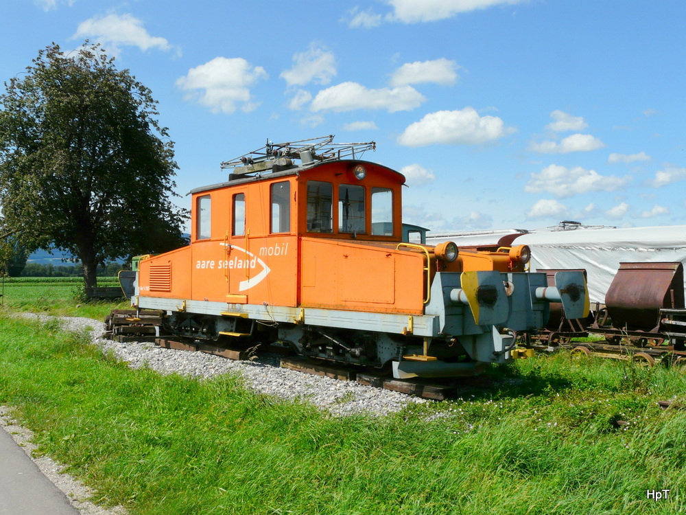 BMK / asm Oberaargau - Lok Ge 4/4 126 an Ihrem neuen Standort beim BMK in Kallnach am 14.07.2012