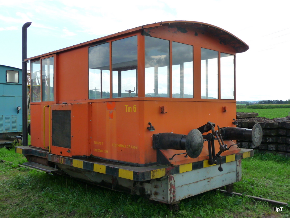 BMK Bahn Museum Kerzers/Kallnach - ex OKK Rangierlok Tm  6 in Kallnach abgestellt am 12.08.2010

