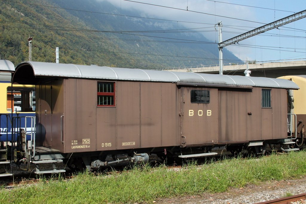 BOB Gepckwagen D 515,in Interlaken-Ost.9/11