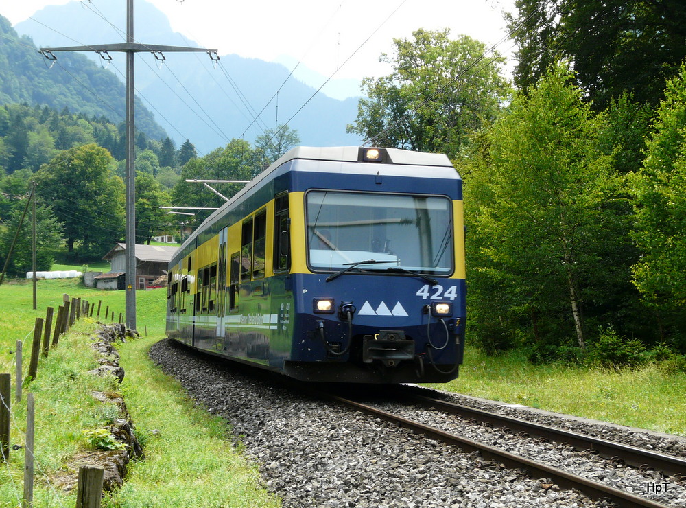 BOB - Regio nach Interlaken Ost unterwegs bei Gsteigwiler am 03.08.2013
