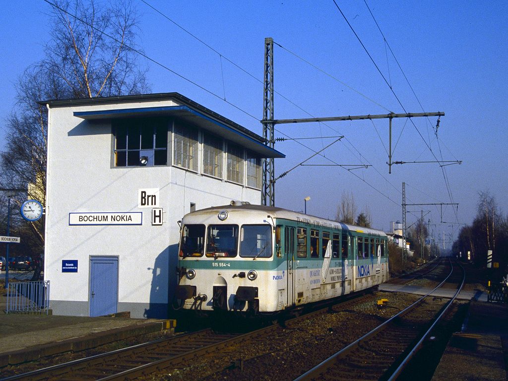 Bochum- Nokia  am 04.01.1993 mit 515 554