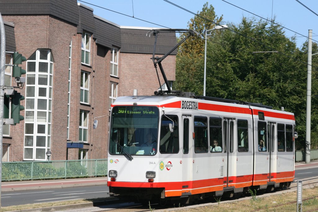 BOGE 314 nach Gelsenkirchen Horst Essenerstr. mit der Linie 301.