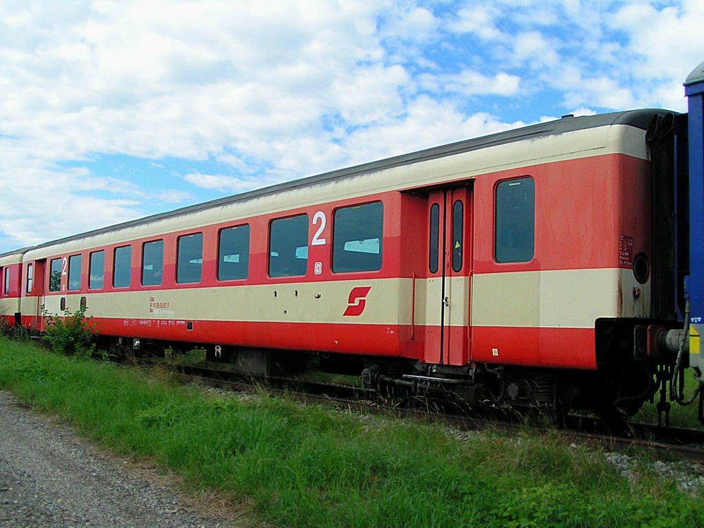 Bpz(508129-35417-3) der BB-Erlebnisbahn ist in Ernstbrunn abgestellt;100809