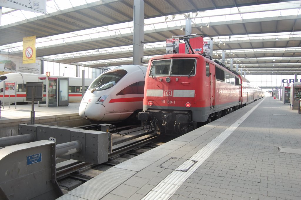 BR 111 168-1 am 3. Mrz 2012 in Mnchen (HBF)