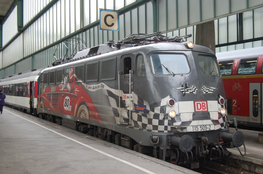 BR 115 509-2 am 9. April 2012 in Stuttgart (HBF)