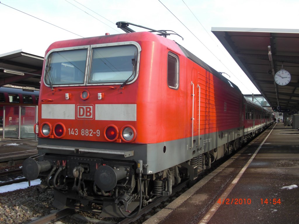 BR 146 218-3 am 4.2.'10 im Hauptbahnhof Gppingen