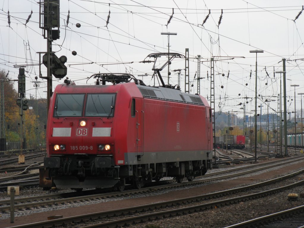 BR 185 009-8 rangiert in Aachen-West.
6.11.2010