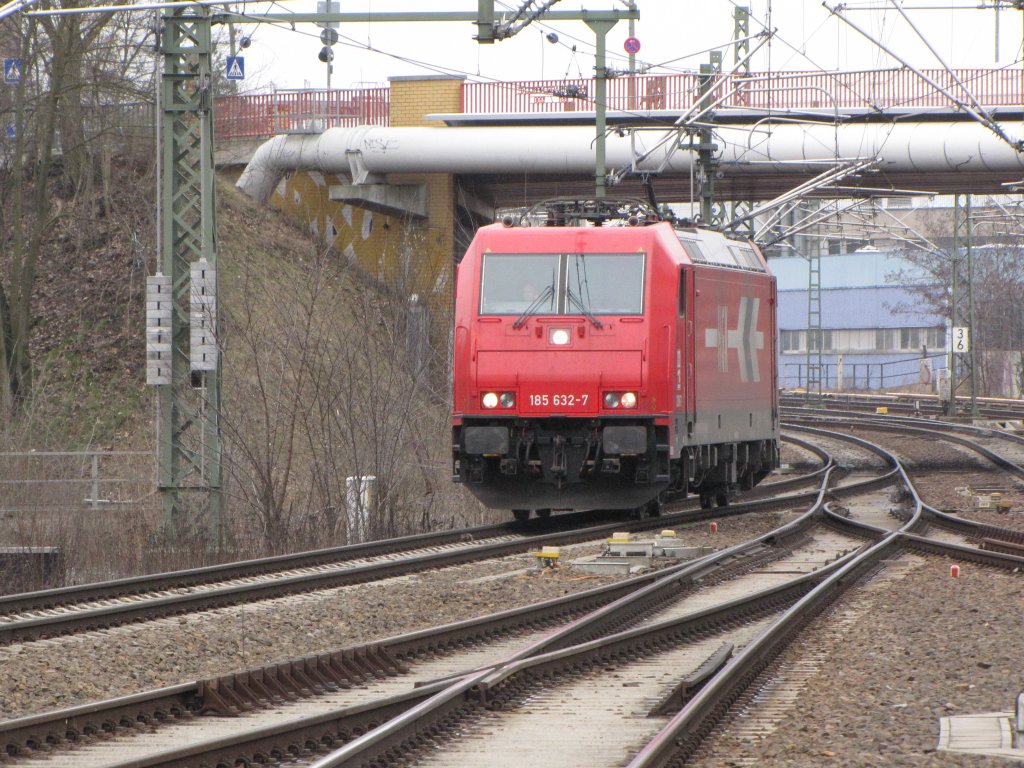 BR 185 der Firma HGK lverkehr Kln aufgenommen am 29.03.2010 in Berlin Gesundbrunnen