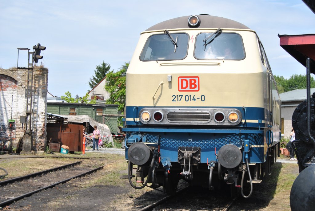 BR 217 014-0 am 03.06.2011 beim 35 Jhrigen Jubilum des Eisenbahnmuseums Darmstadt Kranichstein.