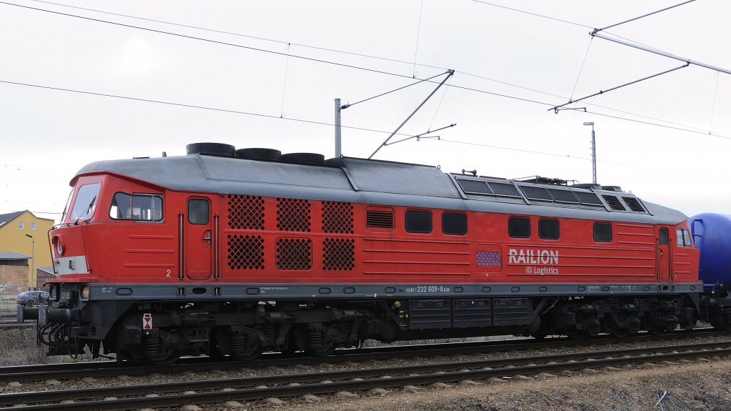 BR 232 609-8 am 12.02.2011 in Reichenbach/Vogtl.