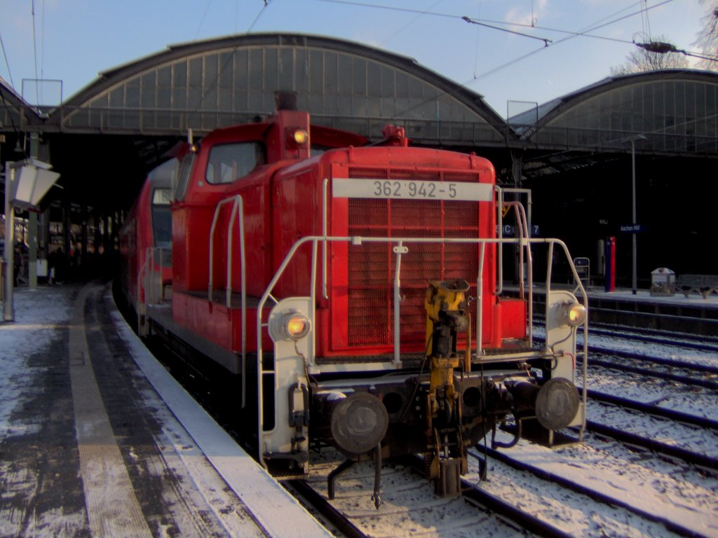 BR 362 im Aachener Hbf bei rangierarbeiten.