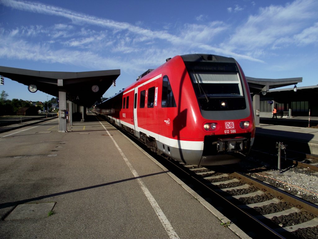 BR 612 in Kempten Hbf am 11.08.11