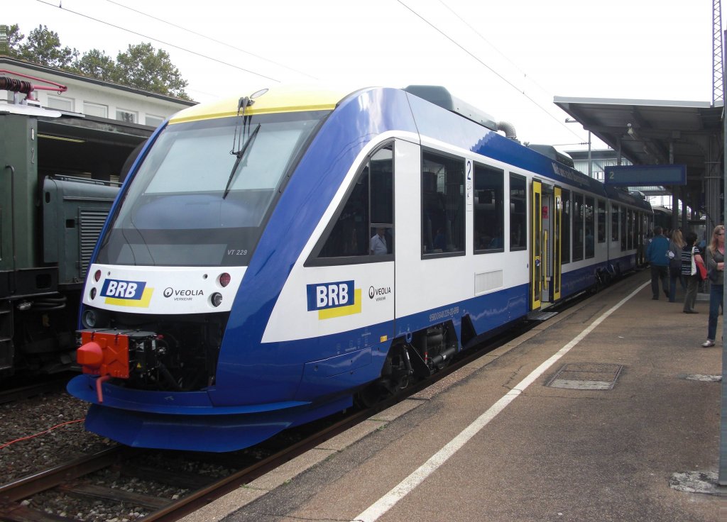 BR 648, LINT 41 - die VT 229 der BRB, auch zu sehen gewesen bei den M�rklintagen in GP im Sep. 2009