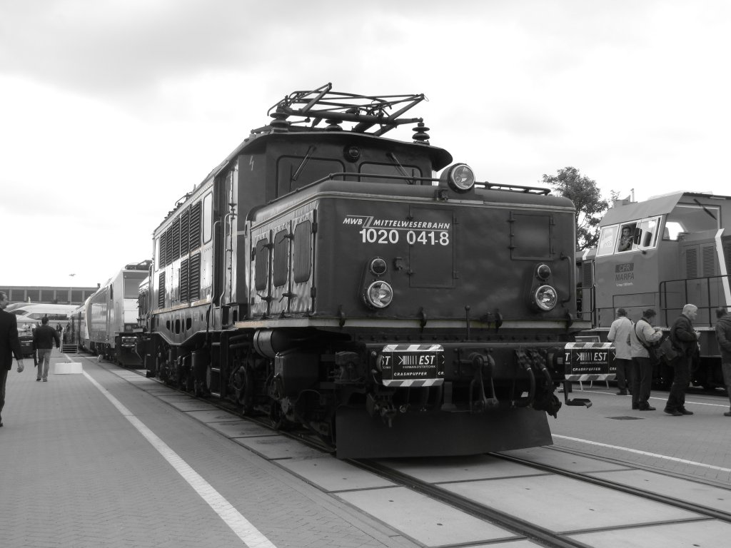 BR 94 auf der Innotrans am 21.09.2010,Bahngeschichte zum Anfassen und noch lebendig.