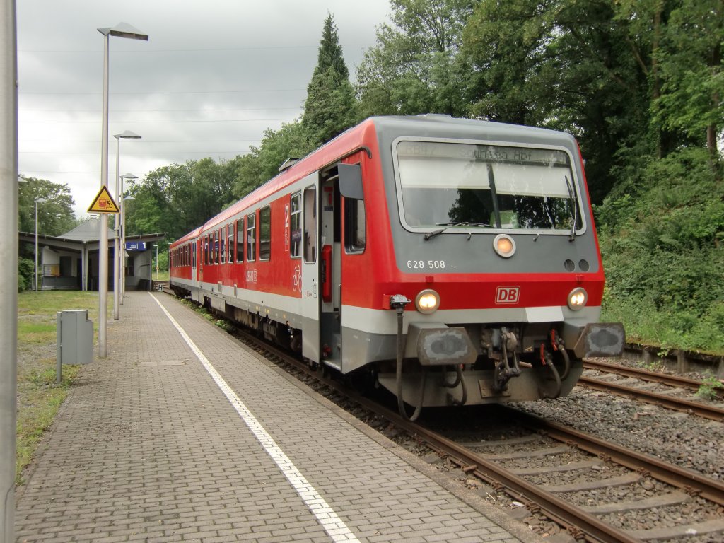 BR628 508 als RB47 in Solingen-Schaberg (19.06.2011)