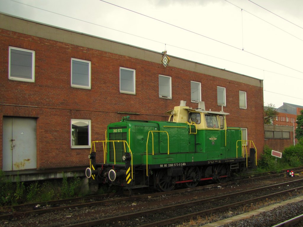 Brohltalbahn D 6 (98 80 3360 573-0 D-BEG) am 10.07.2012 abgestellt in Neuwied.
