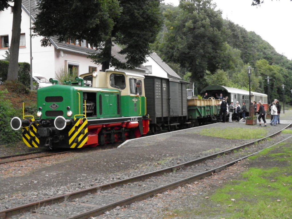 Brohltalbahn (Vulkan-Express) Lok D5 in Burgbrohl (28.08.2011)
