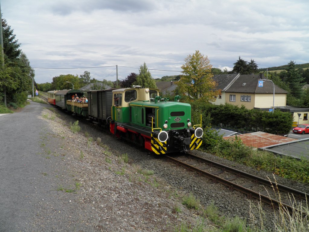 Brohltalbahn (Vulkan-Express) Lok D5 in Oberzissen (28.08.2011)