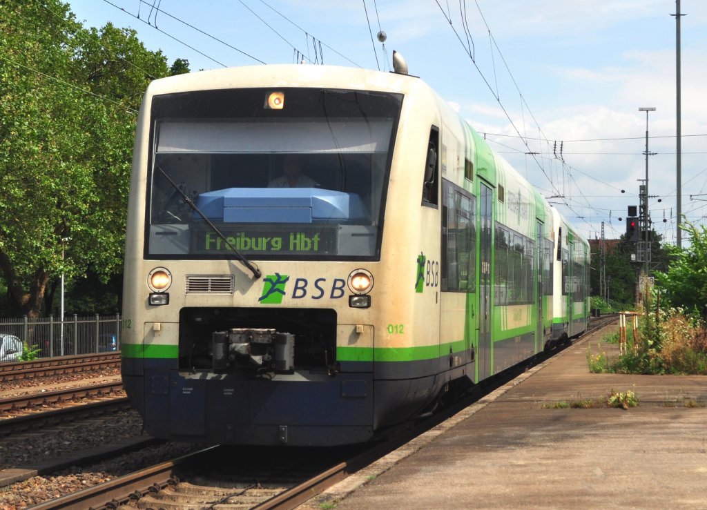 BSB von Elzach bei der Einfahrt in Freiburg Breisgau, Aufgenommen am 02.08.2012