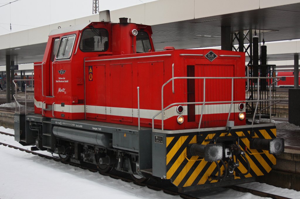 BSM Moritz 81 am 15.1.13 beim Halt in Duisburg Hbf.