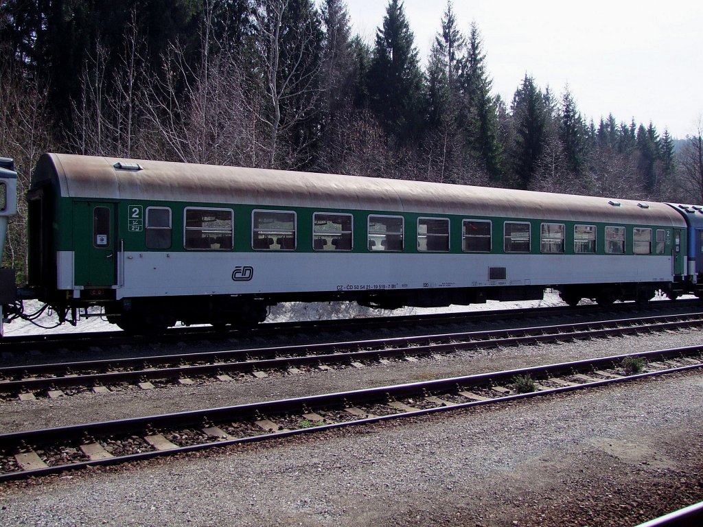 Bt 50542119591-7 ist fr Zug R829 am Bhf. Bayerisch Eisenstein bereitgestellt; 120328
