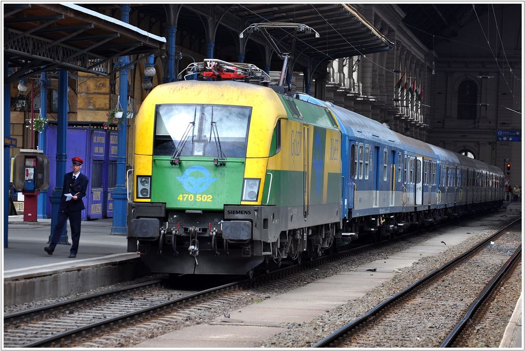 Budapest Keleti Plyaudvar. GySEV/ROeEE 470 502. (14.05.2013)