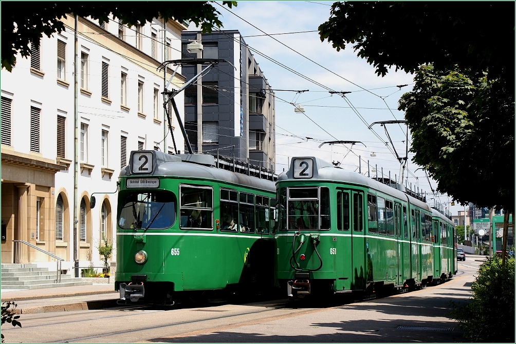 BVB - Begegnung zweier Dwag-Traktionen an der (H) IWB (23. Juni 2010)